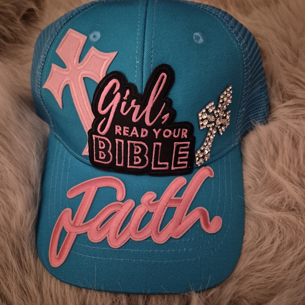 Custom bougie cap embellished trucker hat